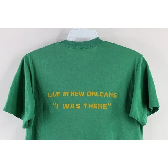 Vintage 80s Mens Small Faded Maze Live in New Orleans R&B Band Tour T-Shirt USA